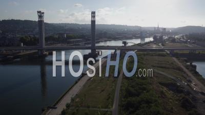 Pont Gustave Flaubert, Rouen - Video Drone Footage