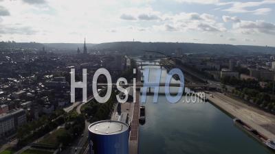 La Seine Et Les Quais à Rouen - Vidéo Drone