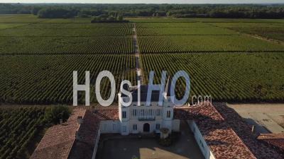 Castle Caillou In Summer, Bordeaux Video Drone Footage