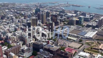 Cape Town City Centre Filmed By Helicopter