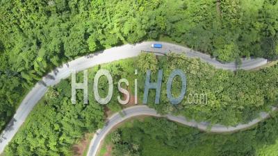 Hairpin Curve Topshot - Video Drone Footage
