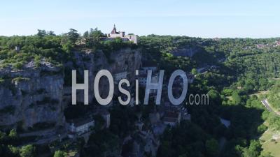 Rocamadour Village In Lot - Video Drone Footage