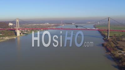 Pont De Tancarville Et La Seine - Vidéo Drone