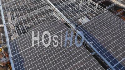 Panneaux Solaires Sur Structures, Vidéo Drone
