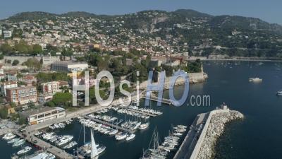 Villefranche-Sur-Mer Port - Video Drone Footage