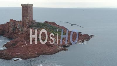 Ile D'or In Saint-Raphael - Video Drone Footage