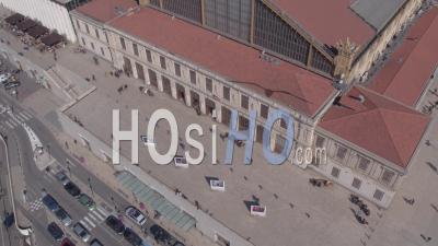 Marseille Saint-Charles Train Station - Video Drone Footage
