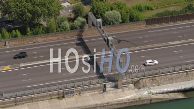 A7 Highway By Valence City - Video Drone Footage