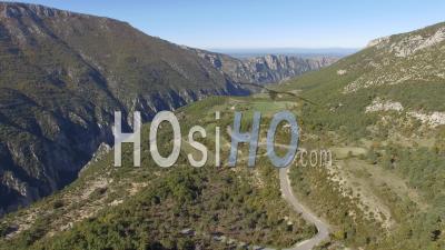 Route Et Gorges Du Verdon En Automne- Vidéo Drone