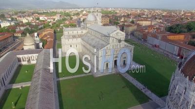 Square Of Miracles, Leaning Tower Of Pisa Drone Video Italy. - Video Drone Footage