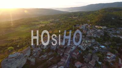 Village Of Saignon France - Video Drone Footage