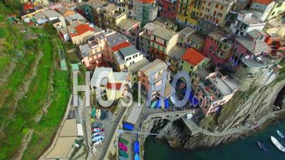 Patrimoine Mondial De L'unesco Cinque Terre Villiage Riviera Italienne - Vidéo Drone