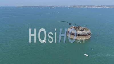 Abandonné Historique Sea Fort Solent Uk - Vidéo Drone