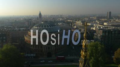 Royal Albert Hall Et Memorial Hyde Park Londres Angleterre - Vidéo Drone