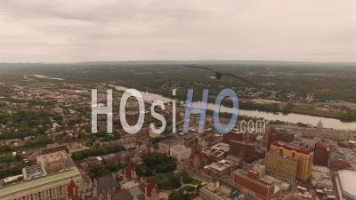 Centre-Ville D'albany, Capitale De L'État De New York, États-Unis - Vidéo Drone