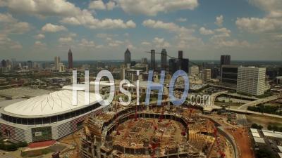 Stadium Atlanta Georgia Usa - Video Drone Footage