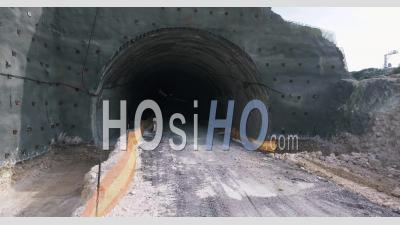 Construction Of A Highway Tunnel Israel - Video Drone Footage
