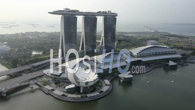 Marina Bay Sands Hotel Resort Singapour - Vidéo Drone