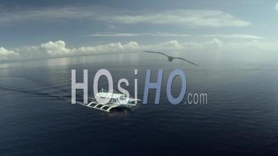Catamarans Dans Les Philippines Tropicales Asie - Vidéo Drone