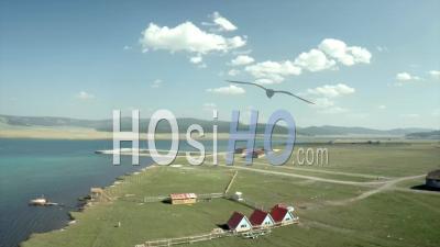 Villiage In Northern Mongolia - Video Drone Footage