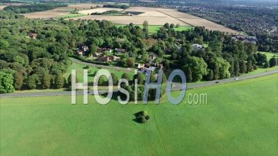 Furze Platt Near Maidenhead United Kingdom - Video Drone Footage