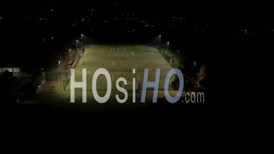Playing Five A Side Football In Berkhamstead Uk - Video Drone Footage