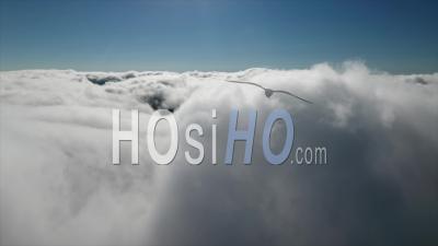 Clouds Layer Above Ben Nevis Fort William Scotland - Video Drone Footage