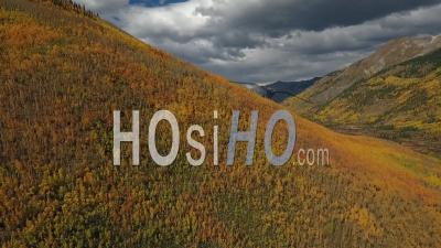 Autumn Colors Of Pristine Landscape - Video Drone Footage