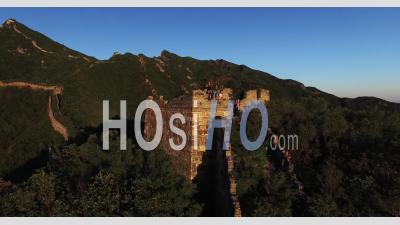 Great Wall Of China Jin Shan Ling - Video Drone Footage