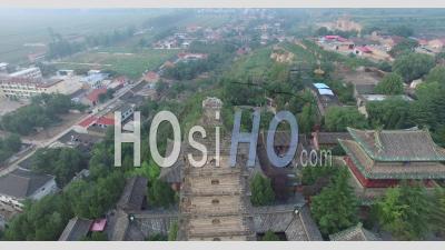 Chinese Ancient Architecture Of Pingyao Shanxi China - Video Drone Footage