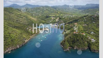 Marigot Bay St Lucia In The Carribean - Aerial Photography