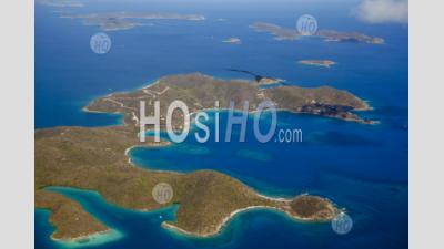 St. John Us Virgin Islands And Off Normand Island And Peter Island. British Virgin Islands Caribbean - Aerial Photography