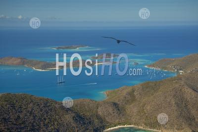 Virgin Gorda At Gorda Sound. British Virgin Islands Caribbean - Aerial Photography