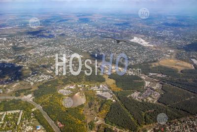 Zone Industrielle De La Ville De Donetsk, Ukraine - Photographie Aérienne
