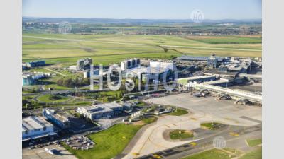 Vaclav Havel Airport In Prague Czech Republic - Aerial Photography