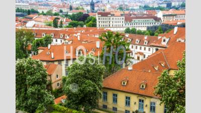 Historic Center Of Prague Czech Republic - Aerial Photography