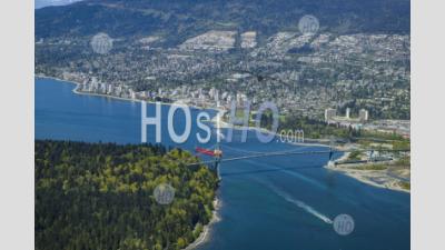 Stanley Park Et West Vancouver Vancouver Colombie-Britannique Canada - Photographie Aérienne