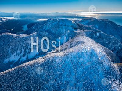 Howe Sound Crest Trail In Winter - Aerial Photography