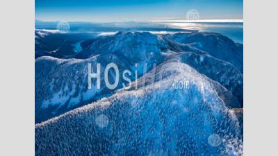 Howe Sound Crest Trail In Winter - Aerial Photography