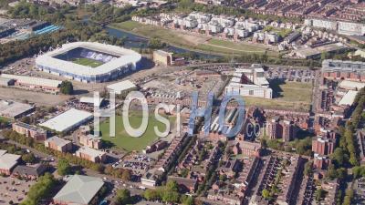 Leicester City Centre Filmé Par Cessna