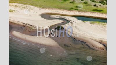 Beach Walking Prince Edward Island Canada - Aerial Photography