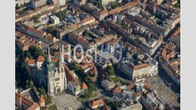 Historic City Of Zagreb Croatia - Aerial Photography