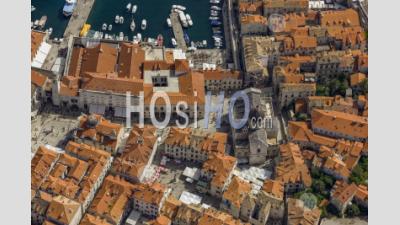 Ville Historique De Dubrovnik En Croatie - Photographie Aérienne