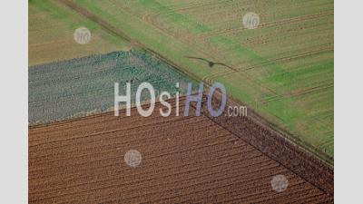 Aerial Farm Land Near Village De Vieville En Haye Lorraine France - Aerial Photography