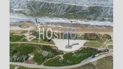 Aerial View Of Juno Beach, Anglo Canadian Landing Beach In Normandy. France - Aerial Photography