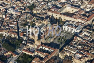 Palermo Cathedral And Square Sicily Italy - Aerial Photography