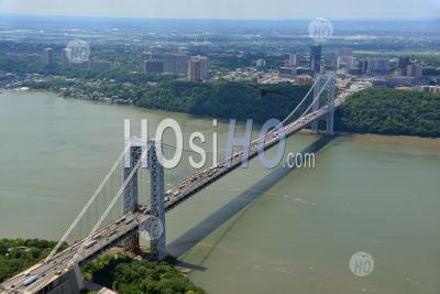 Pont De George Washington, New Jersey, New York - Photographie Aérienne