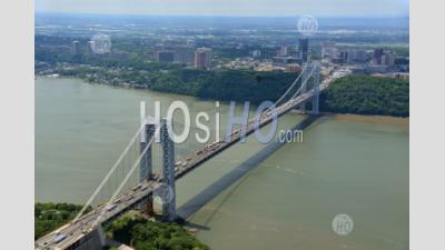 Pont De George Washington, New Jersey, New York - Photographie Aérienne