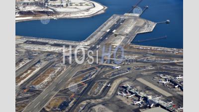 Laguardia Airport In Winter - Aerial Photography