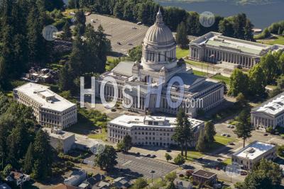 Olympia Capital Bâtiments État De Washington États-Unis - Photographie Aérienne